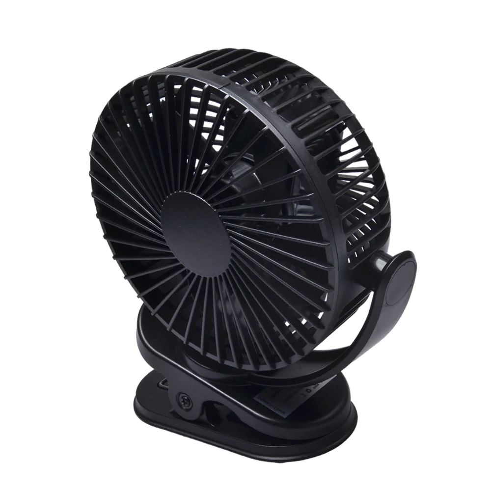 5inch 8inch Rechargeable Battery Operated Clip on Fan, USB & Type-C Charging, 4 Speeds Adjustable Portable Desktop Fan