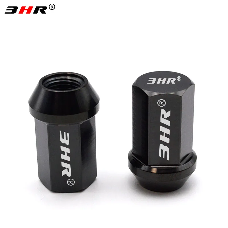 HRMin Gr5 titanium wheel lug nut M12x1.5x35mm and  lock nut  close end