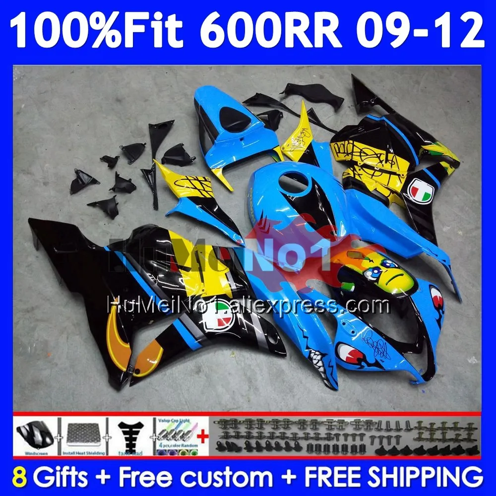 Injection For HONDA CBR600RR CBR 600 RR Shark fish CC 600RR 600CC 43No.25 CBR600 RR 2009 2010 2011 2012 F5 09 10 11 12 Fairing