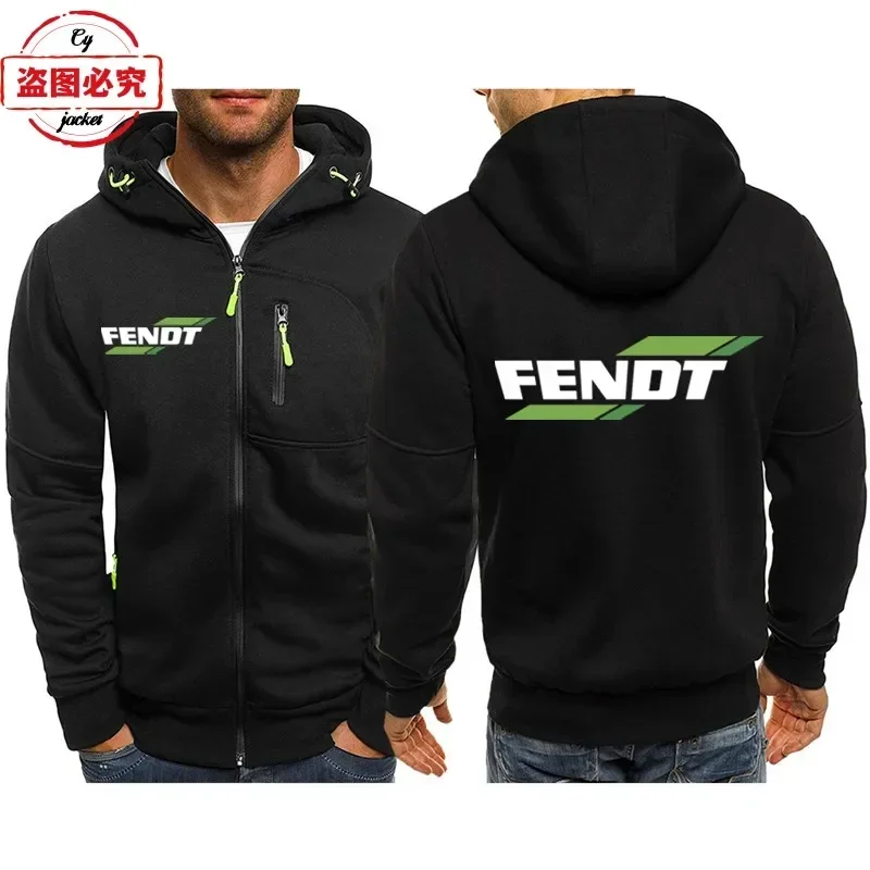 

Куртка с логотипом Fendt Tractor, униформа команды, рабочая одежда, куртка с длинными рукавами, мужская повседневная куртка с капюшоном на молнии, европейские размеры