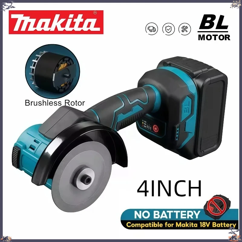 mini-smerigliatrice-angolare-brushless-makita-da-4-pollici-macchina-elettrica-per-lucidatura-e-levigatura-utensile-elettrico-senza-fili-batteria-non-inclusa