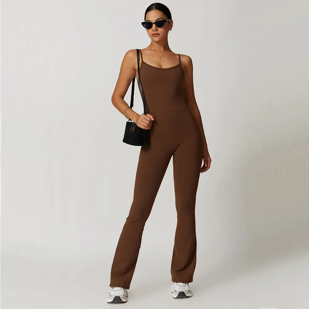 

Women's Clothes Yoga Set Jumpsuits Backless One Piece Fitness Rompers Sleeveless Sportswear Gym Suit Sports Workout Tracksuit