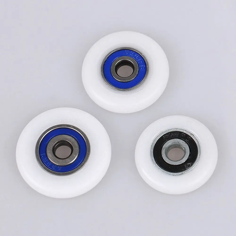 1Pcs/4Pcs Fastener Hardware Shower Door Roller 19/23/25/27/29mm with Screw Sliding Door Pulley Silent Nylon Runner Wheels