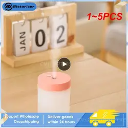 Mini humidificateur d'air portable, pulvérisateur USB, escales colorées, lumière muette, grand vaporisateur, machine d'aromathérapie, air de voiture et de bureau, 1 à 5 pièces