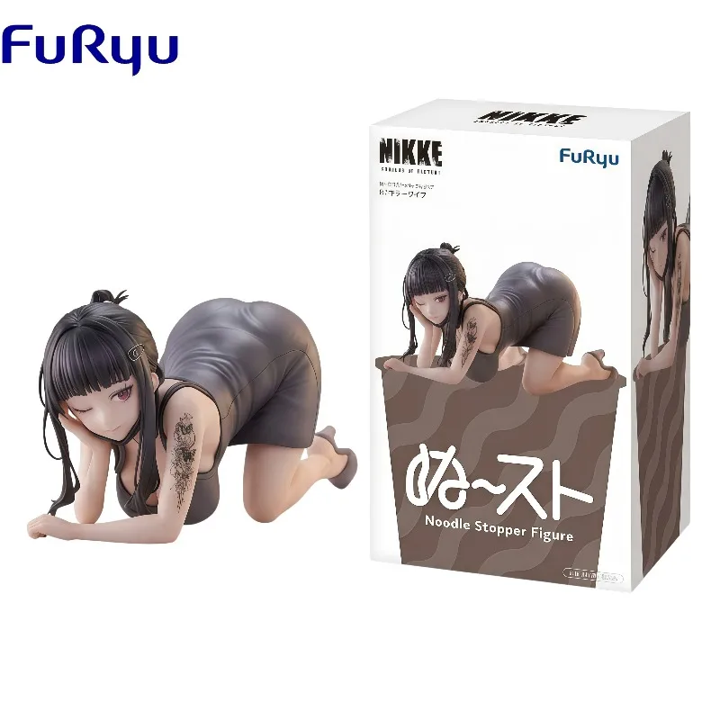In Stock 100% Original FuRyu Goddess of Victory NIKKE D Killer Wife Noodle Stopper Anime Collectible Figure Desk Home Decor Gift