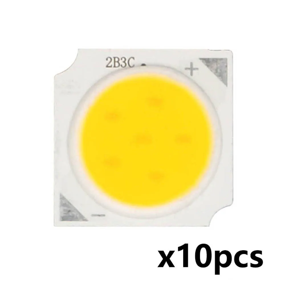 10pcs 3W/5W/7W/10W LED COB Light Beads LED Source Chip 13mm For LED Light Bulb Light Lamp Spotlight Down light Lamps Diode Lamp