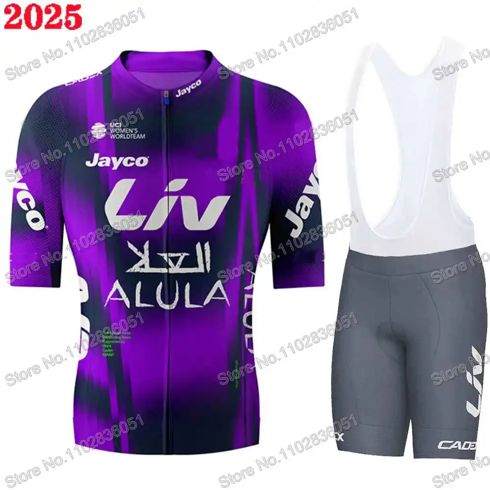 Liv Jayco Alula Team 2025 Cycling Jersey Set Summer Clothing TDF Women Road Bike Shirts Top Suit Bicycle Shorts Bib MTB Outfits