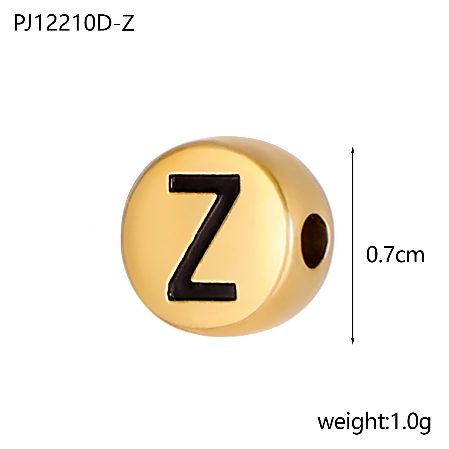 Trendiges vergoldetes Edelstahl-Charms-Set mit 26 Buchstaben, Herzblase, Initiale A-Z, Alphabet, Buchstabe, Sternzeichen-Anhänger für DIY-Schmuck – Detail 5