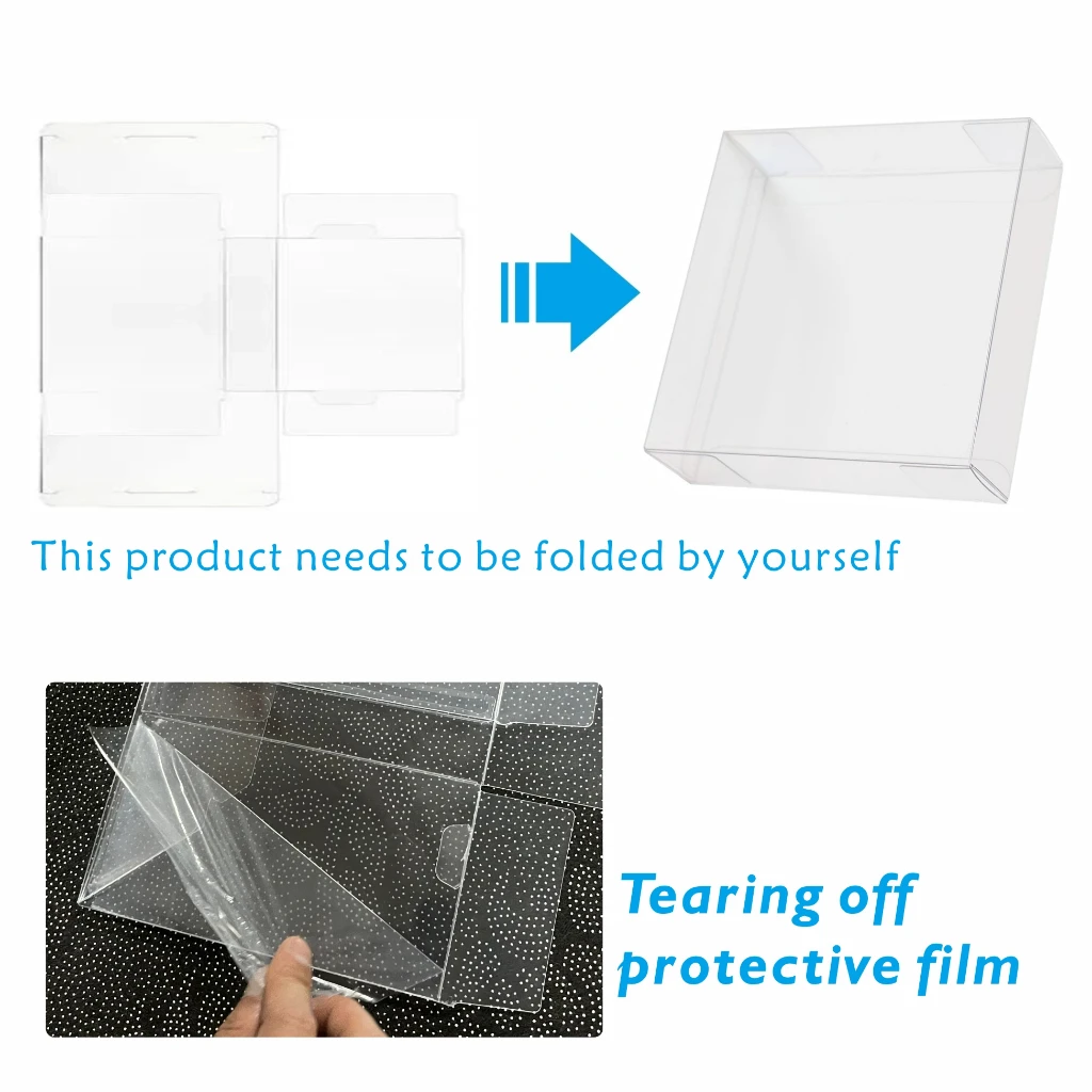 10PCS Plastic Display Case Storage Protector for Collectibles