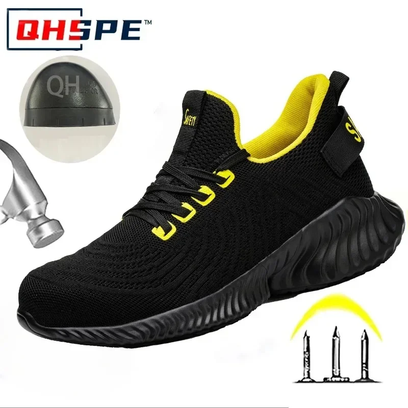 

Four Season Protective Men's Shoes Anti Smashing and Anti Stabbing Safety Shoes Wear-resistant Lightweight and Breathable