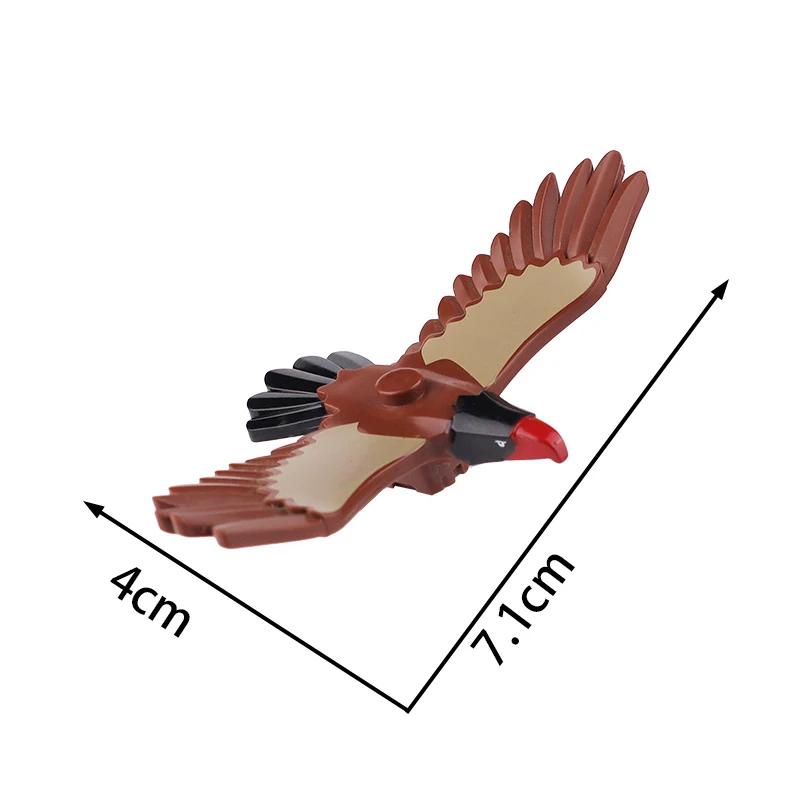 Building Blocks animal flying birds eagle seagull flamingo vulture sparrow parrot parakeet hawk jungle wildlife doll model 5pcs