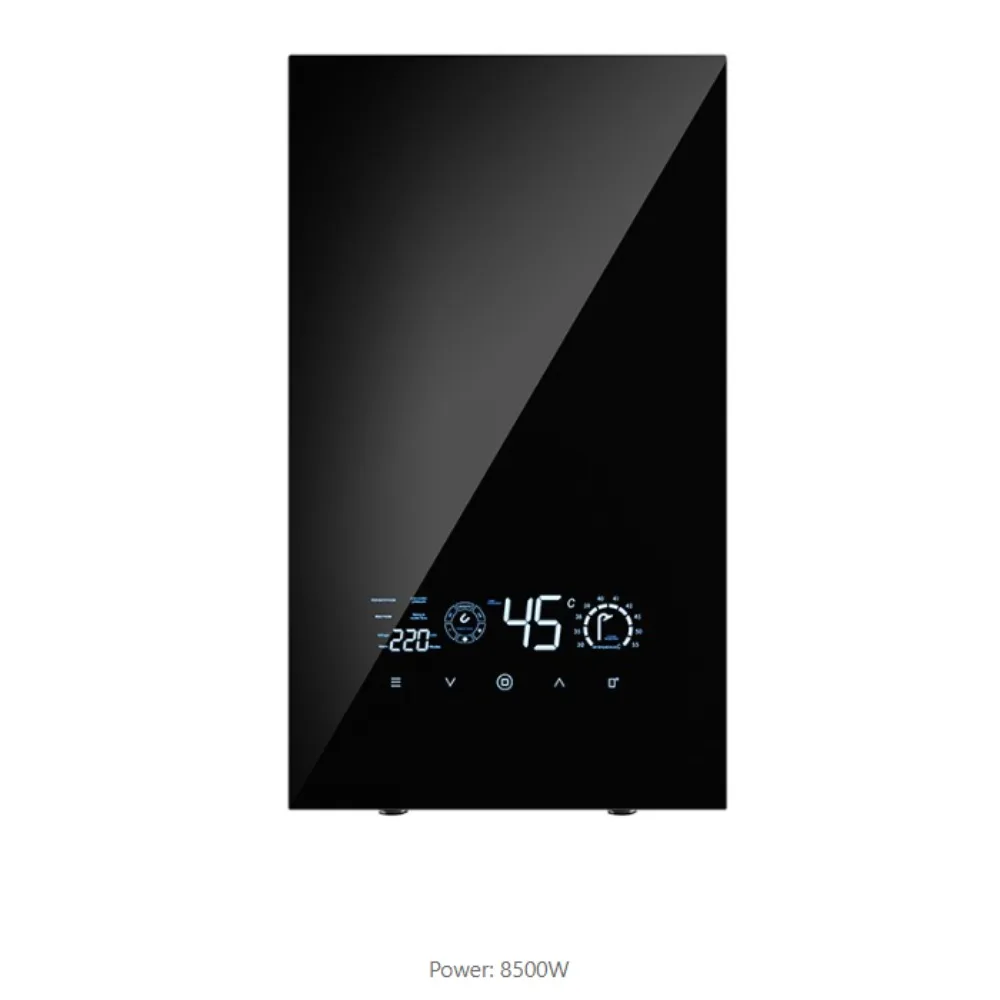 Ipx4 Waterproof 7500kW Quick Heating Electric Instant Hot Water Heater Tankless Geyser Electr With LED Display