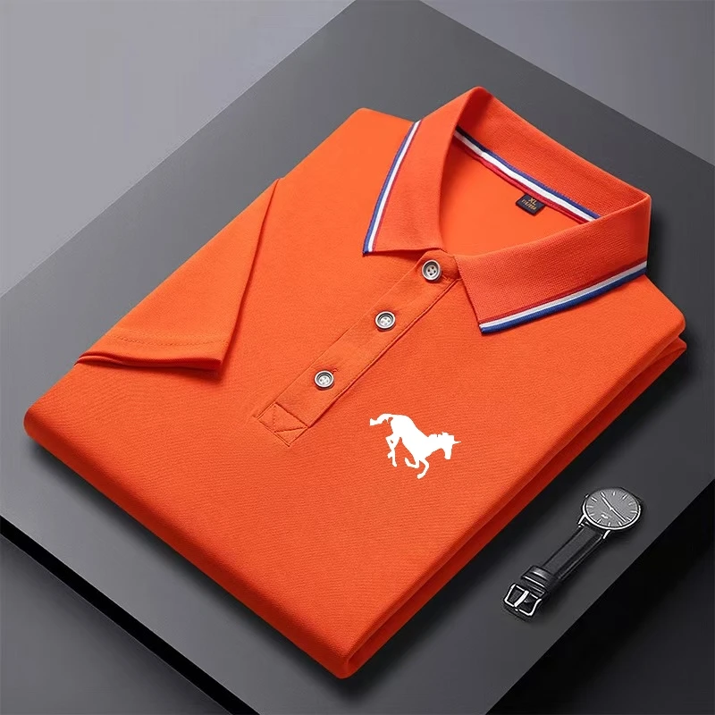 New Men's Half Sleeve Top Summer Casual Fashion Comfortable Polo Shirt Short Sleeve T-shirt image 3