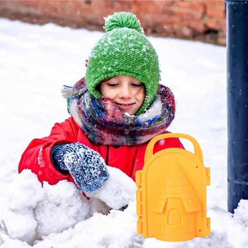 Moldes de castelo de areia, brinquedos de neve de inverno, escultura de neve de natal, moldes de desenhos animados 3d, moldes de castelo de neve, brinquedo para inverno