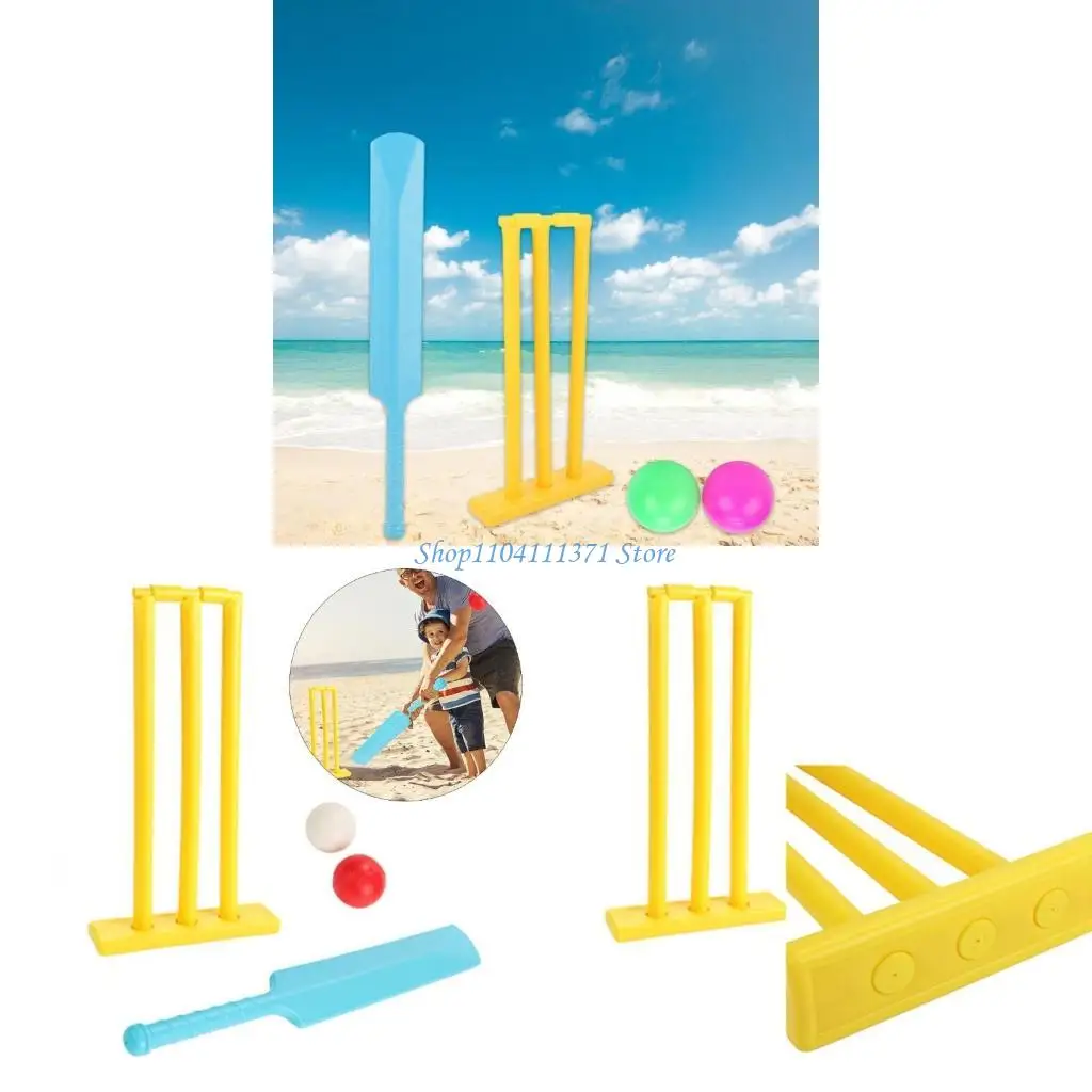 

P9FC Children Cricket Set Parent Child Cricket игра с пнями и двумя мячами устойчиво