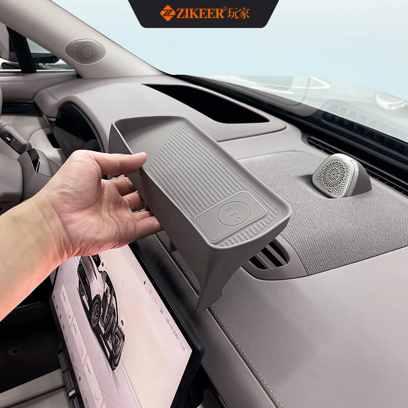 

Suitable for ZEEKR 7X screen rear storage box, silicone shelf, tissue holder, storage supplies