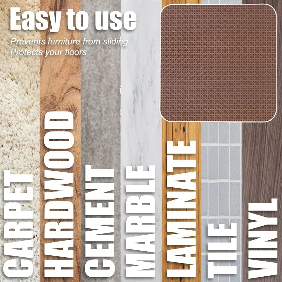 2 قطعة منصات كرسي للأرضيات الصلبة غير S الأثاث القابض وسادة الطابق المطاط MatAnti الشريحة الأثاث وسادة الأرضية الصلبة Prot #4