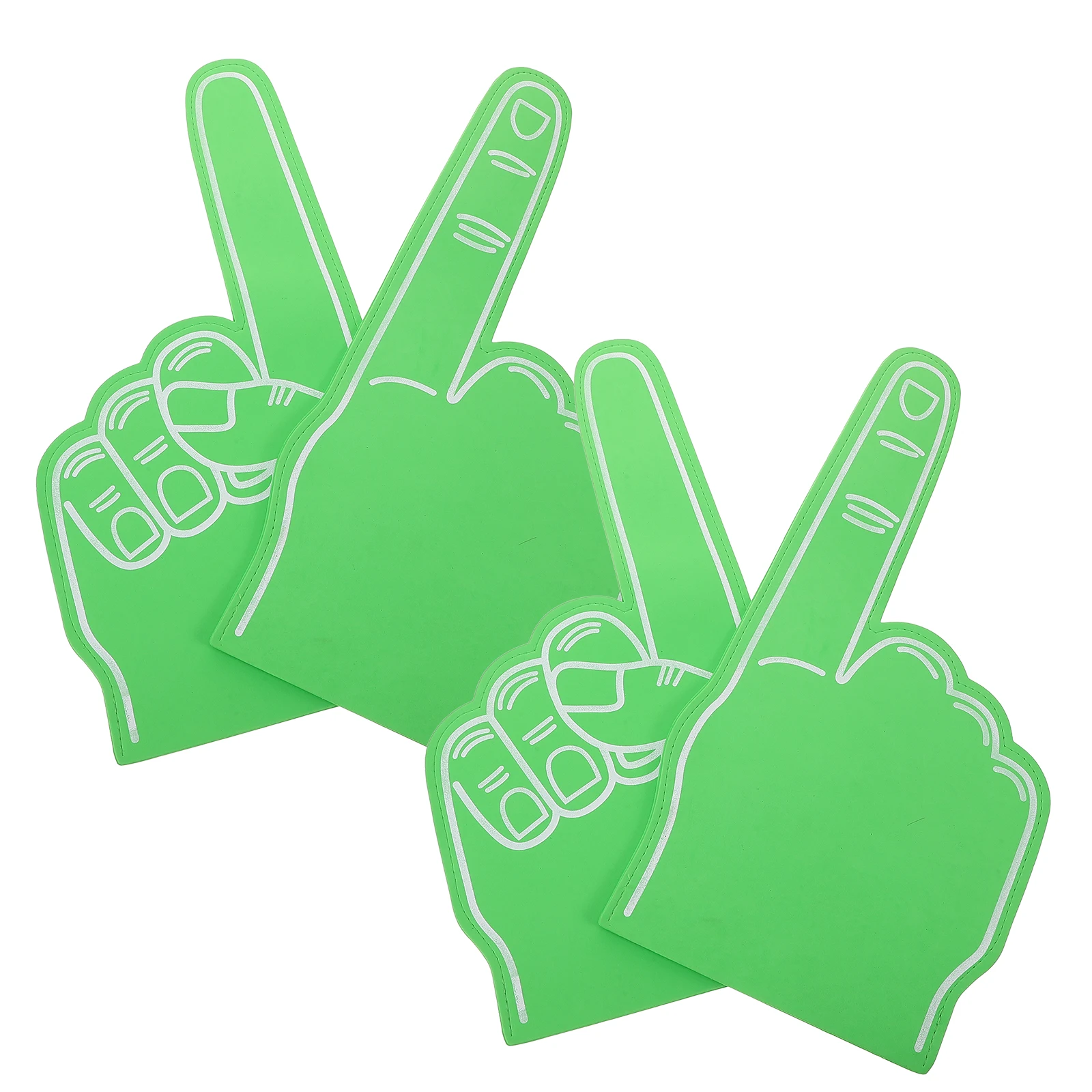 

4 pcs Large Size Eva Slap Gloves Bright Color Hand Gesture For Concert Carnival Party Kids Adults Cheer Up Accessories Foam