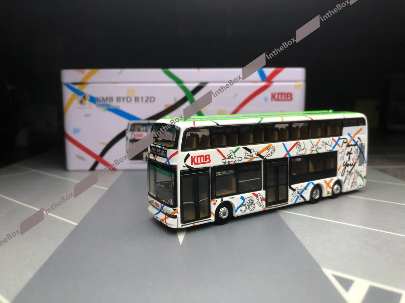 

Коллекционная модель автобуса Tiny City 1/110 KMB BYD B12D «Proud of You» (81C) из литого металла, ограниченная серия, хобби-игрушка