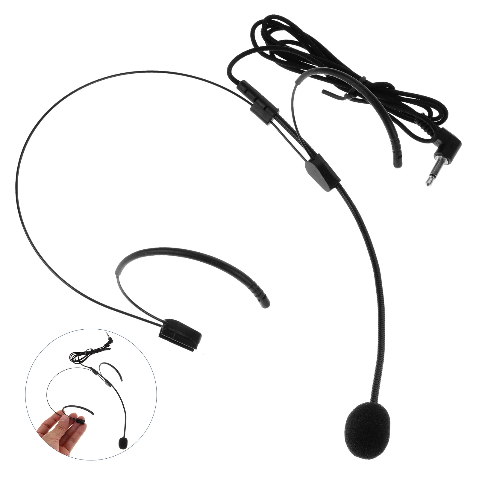 Microphone Headset Props Head-mounted Plastic for Singing Voice Amplifier Teacher