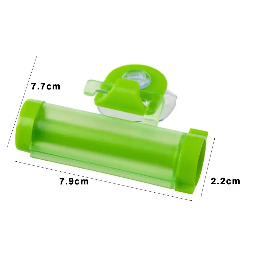 Toothpaste Squeezer with Suction Cup Design Plastic Rolling Squeezer Toothpaste Dispenser Tube Home Toothpaste Squeezers