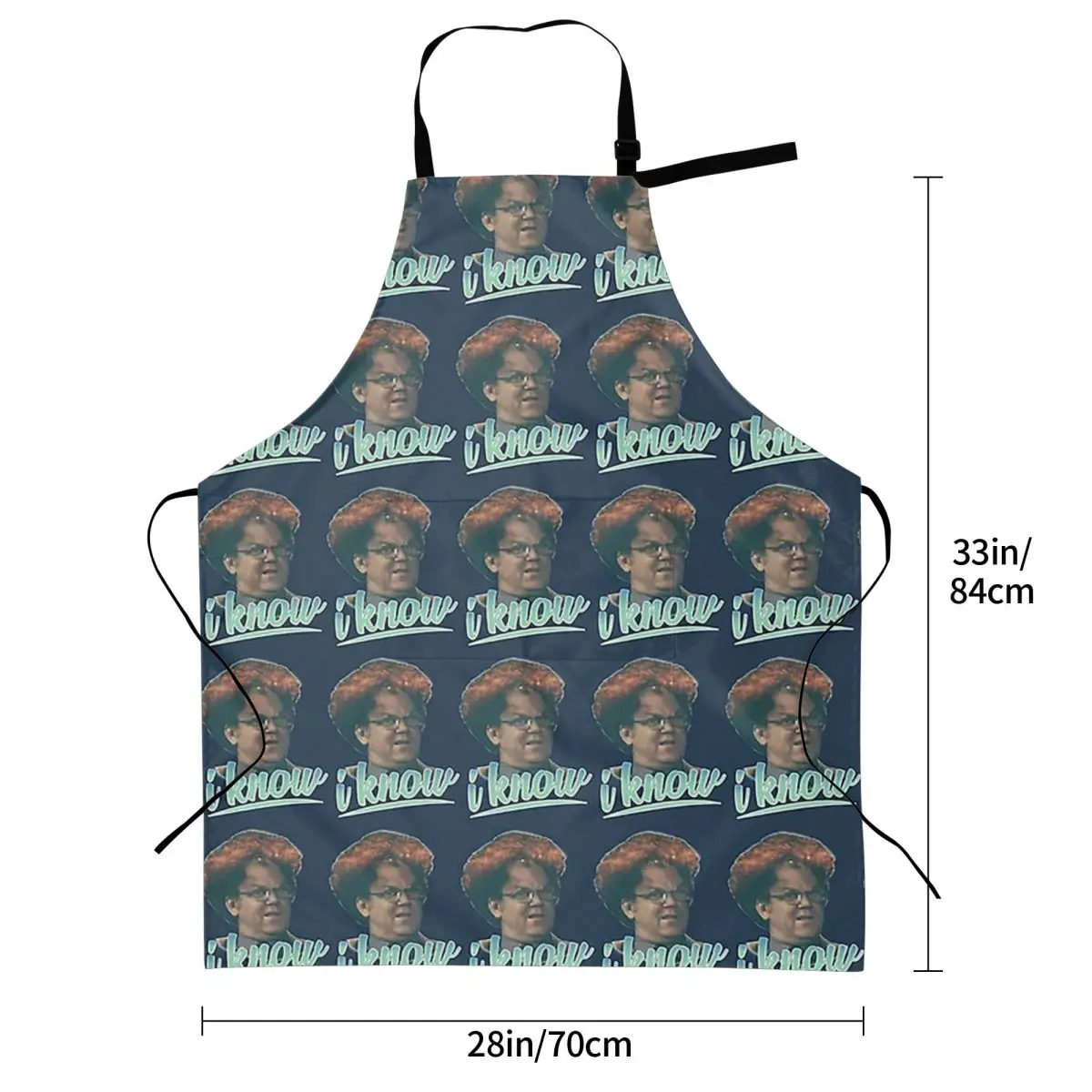 Dr Steve Brule I Know Apron Chef Cooking Baking Tablier Waterproof Bib Kitchen Cleaning Pinafore for Women Men Gardening