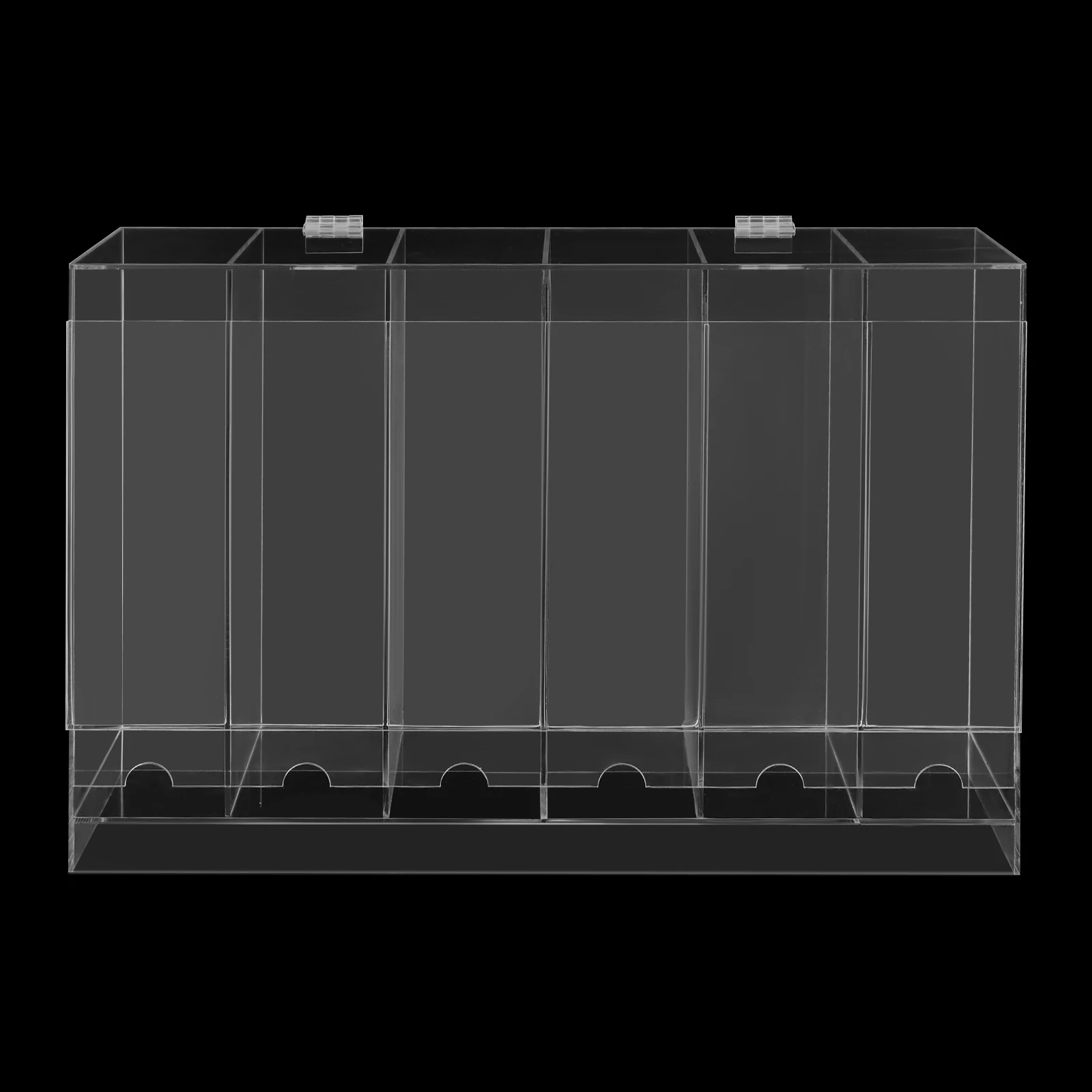 6 فتحات من الأكريليك الداعم حزمة موزع بطاقة حزمة موزع مع غطاء منظم TCG قابل للتكديس لحزم بطاقات التداول حزمة معززة #5