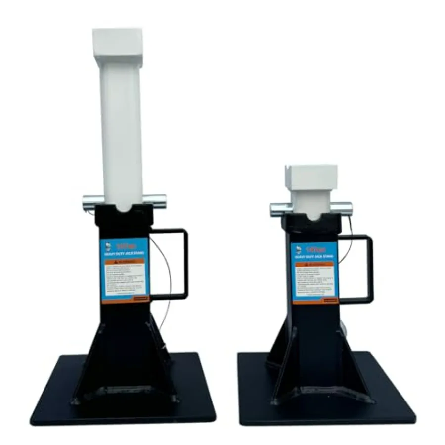 

14 Ton Heavy Duty Jack Stands with Locking Pins 28000lbs Ccity Steel Black 2 Pack for Vehicle Support
