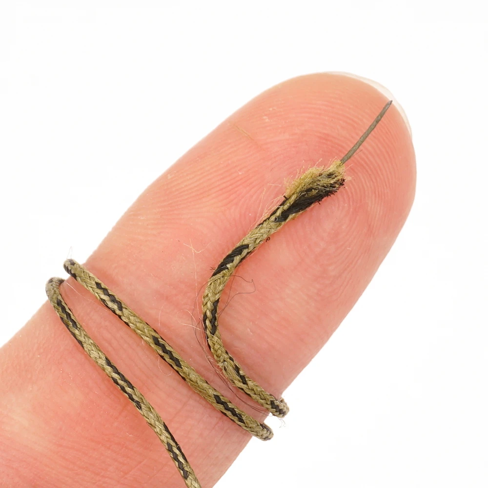 Hirisi 6er-Pack 45lb geflochtene Lead-Core-Schnur, vorgebundene Helikopter-Chod-Hair-Rig mit Bleiklippe und Wirbel, vorgefertigtes Karpfen-Rig, Terminal Tackle – Detail 3