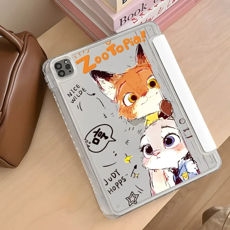 

Judy & Nick Cartoon Anime IPad Case for 10th/9th/8th Gen Air7 11th A16 11in Pro Protective Case Mini7 Mini6 8.3in Tablet Cover