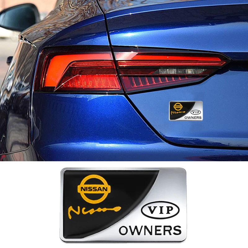 For Nissan Sylphy Juke Leaf Qashaqai Note Titan Altima Xterra Sentra VIP OWNERS Emblem Auto Sticker Car Window Trunk Badge Decal
