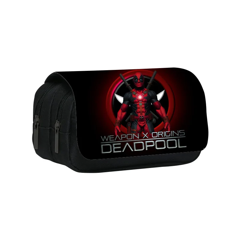 Estuche para lápices Deadpool & Wolverine Marvels para niños, nuevas figuras de acción de Anime, bolsas de papelería, estuche para bolígrafos escolares para estudiantes, regalo para niños y niñas