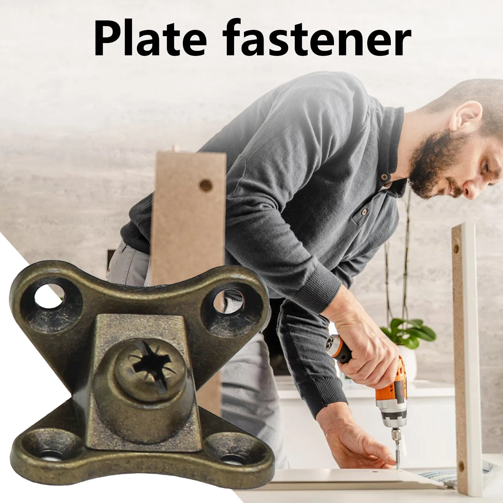 

Butterfly Corner Braces 3in1 Corner Bracket For Wood Cabinets Shelves Wardrobe Nightstand Woodworking Hardware Accessories 10pcs