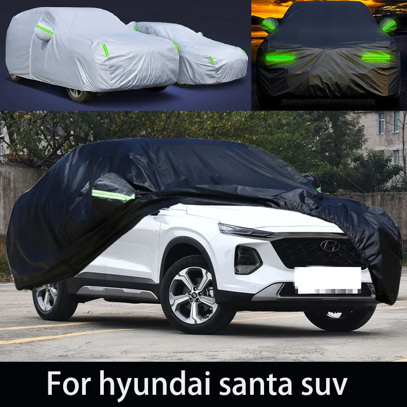 

Для hyundai santa auto защита от снега, замораживания, пыли, пилинга краски и искусственных муравьев Защита Крышки