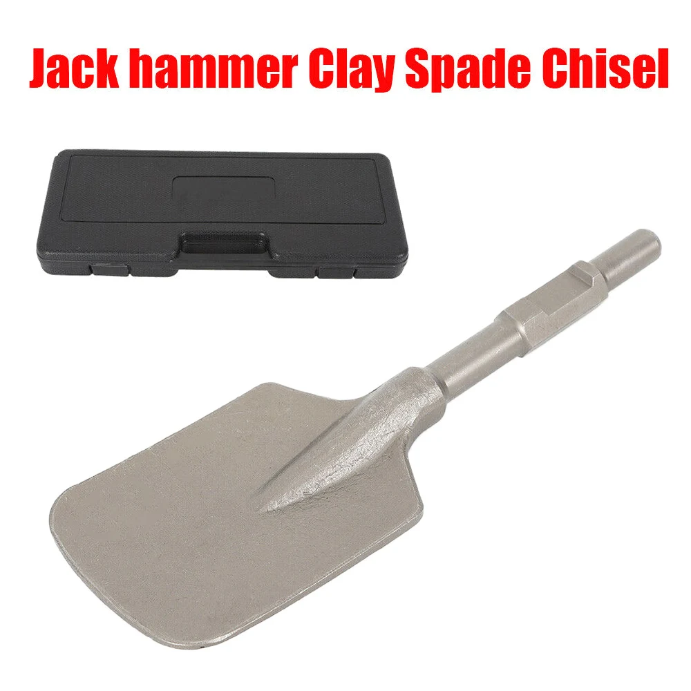 Electric Hammer Breaker Clay Spade Shovel Cutter Extra Wide Pointed Chisel Tipped 1-1/8