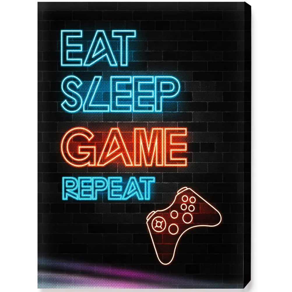 Metal Tin Signs Gaming Zone Wall Decoration Plaque Vintage Art Poster Iron Painting for Man Cave Home Cafe Game Room Club Bar