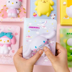 High Value Cute Sanrio Decompression Mini Diary Book Coloring Page Hand Account Book Children Cartoon Notebook For Birthday Gift