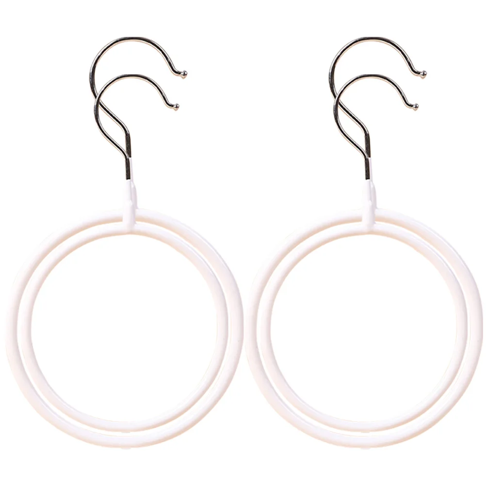 4 шт., вешалка для шарфов, органайзер, металлическое кольцо, шкаф для хранения шарфов, шалей, галстуков, ремни, компактная стойка, держатель для дисплея