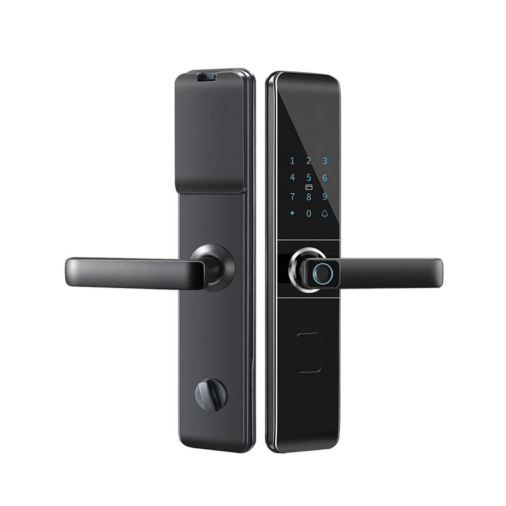 

002 Biometric Smart Door Lock Waterproof Fingerprint for Hotels Offices Apartments