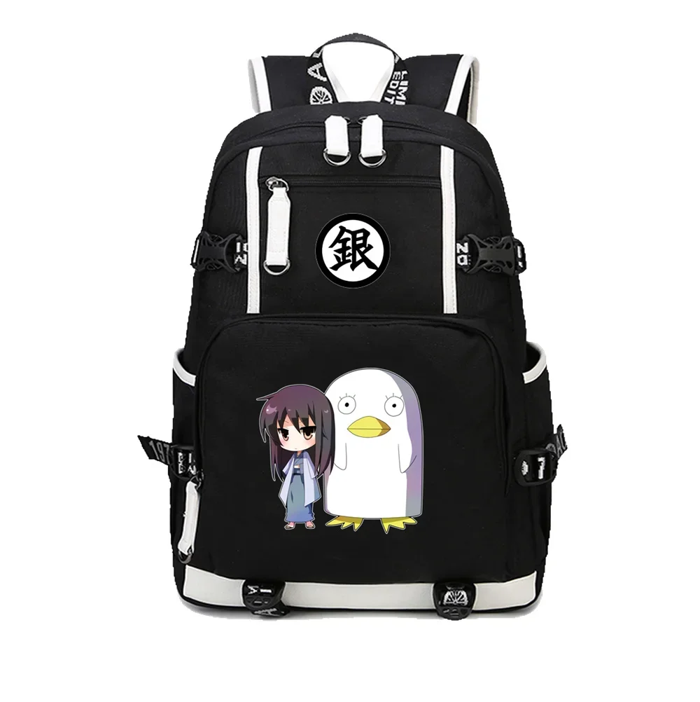 

Gintama Anime Backpack Sakata Gintoki Casual Daypack men women shoulder travel bag Teenage boys Girl Backpack