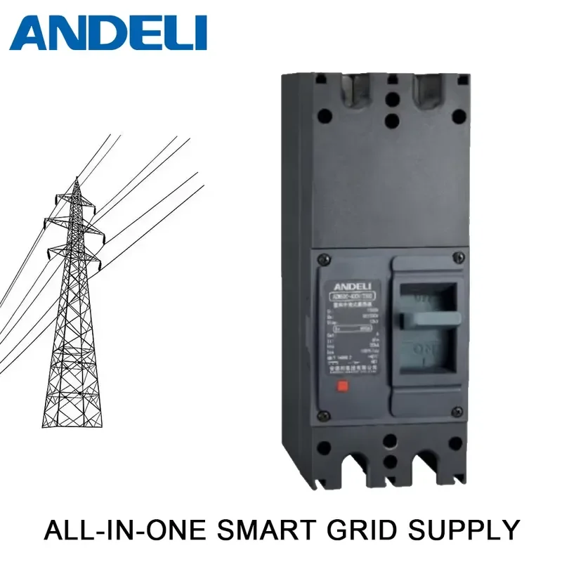 Автоматический выключатель в литом корпусе ANDELI ADM5DC 250A, 3-полюсный, с интеллектуальной цифровой блокировкой, 50/60 Гц, сопротивление отключающему току 50 кА, 400(415)/690 В