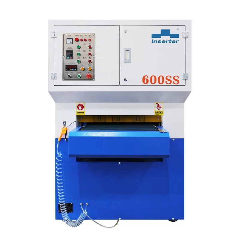 Maintain Workpiece Precision Removal Of Large Burrs Dry Double Abrasive Belt Processing Thickness 0.5-100mm Polishing Machine