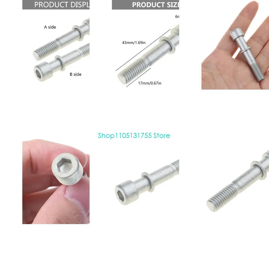 K0EF 8x43mm Fahrräder Sattelstütze Schraube Edelstahl Korrosionsbeständige Befestigungselemente Mountainbike Rohr Versorgung