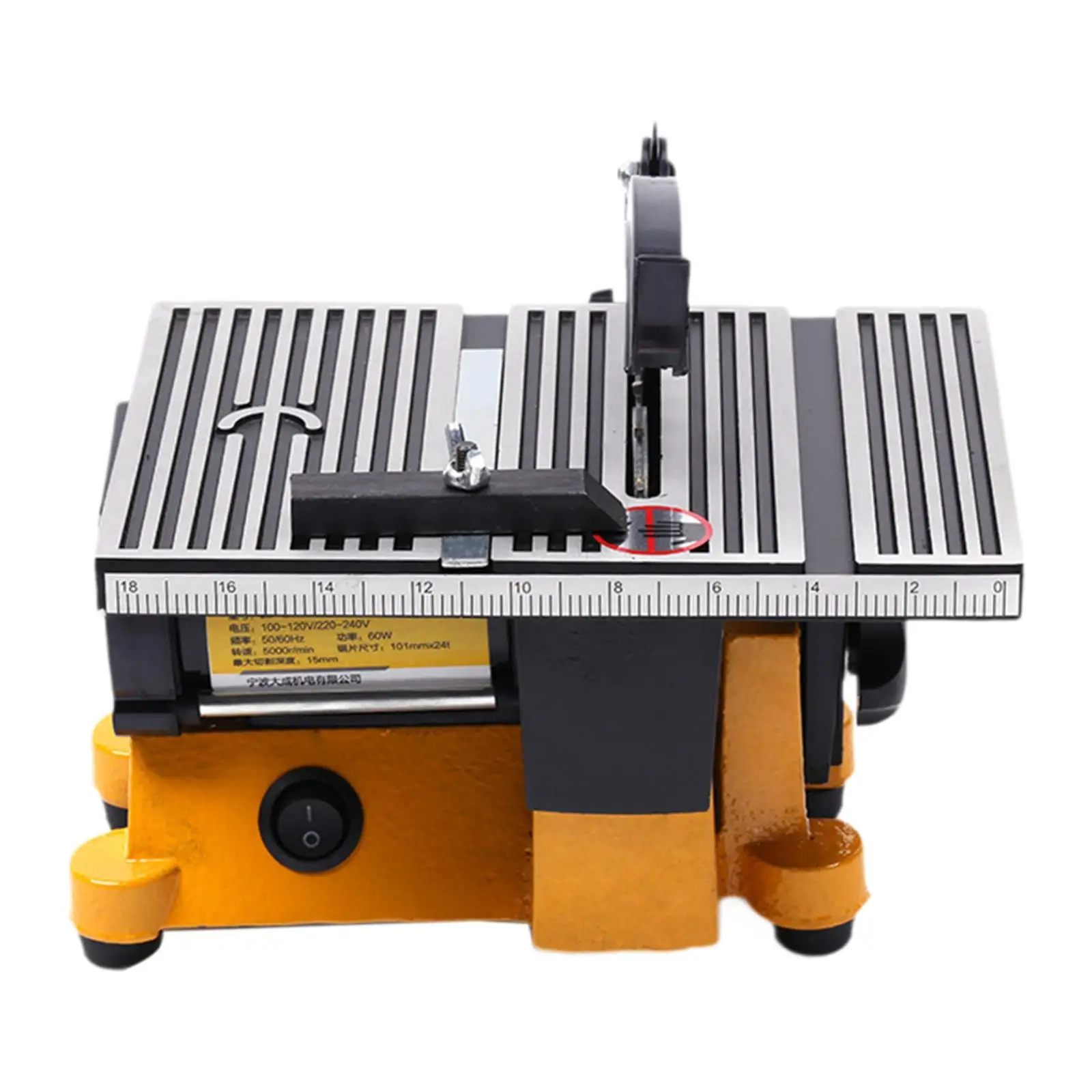 Mini Table Saw Woodworking Small Desktop Electric Saw for Crafts Metal Glass