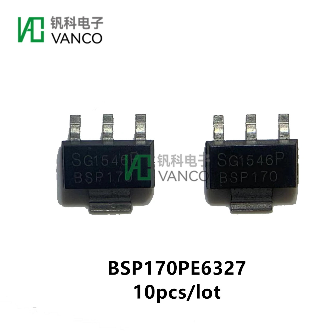 10pcs/lot BSP170PE6327 Transistor Kit MOSFET P-CH 60V 1.9A SOT223-4 In Sctock