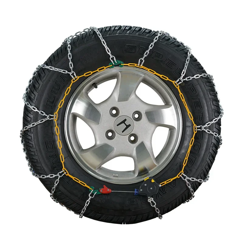 Auto tires automatically tighten anti skiing ground chains