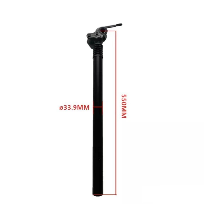 E-bike Seatpost 25.4 27.2 28.6 31.8 33.9mm Suspension Damping Seat Tube 300 350 500mm Folding Bike Aluminum Alloy Saddle Pole