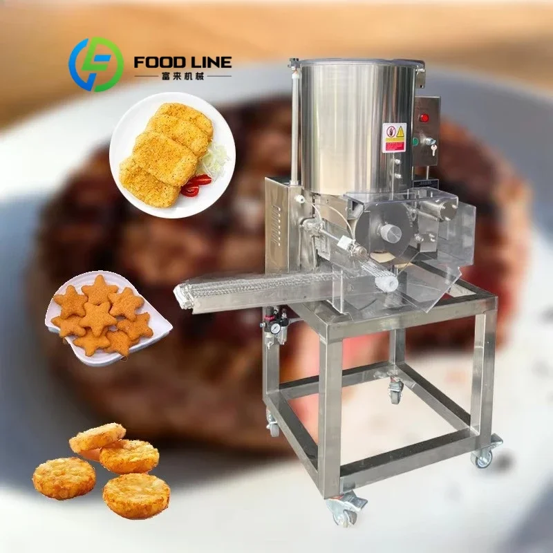 Automatic Hamburger Patty Fish Shrimp Patty Forming Machine Commercial Catering Processing Equipment Custom