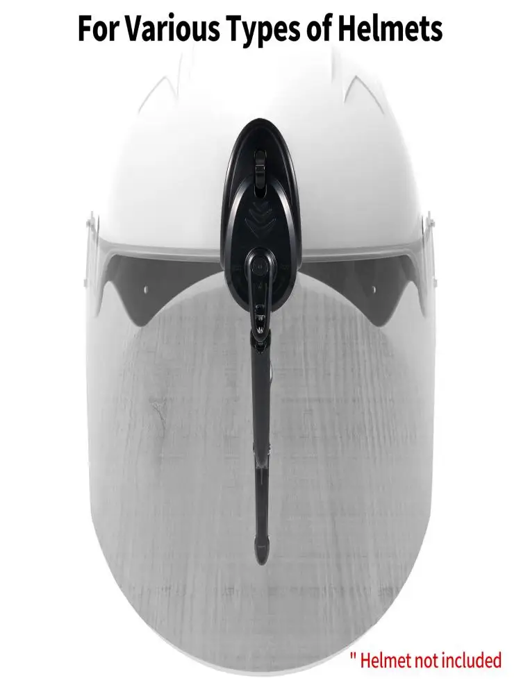 Rechargeable Motorcycle Helmet Wiper Universal Waterproof USB Helmet Windshield Wiper for Most Visor Helmet Mini Electric Wiper