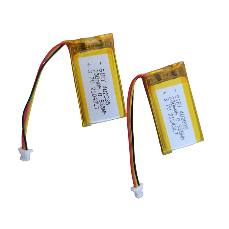 402035 Li-polymer Rechargeable Battery With 3 Wire for GPS DVR MP3 Driving recorder XIAOMI YI Car Dash Camera DVR 042035 Battery